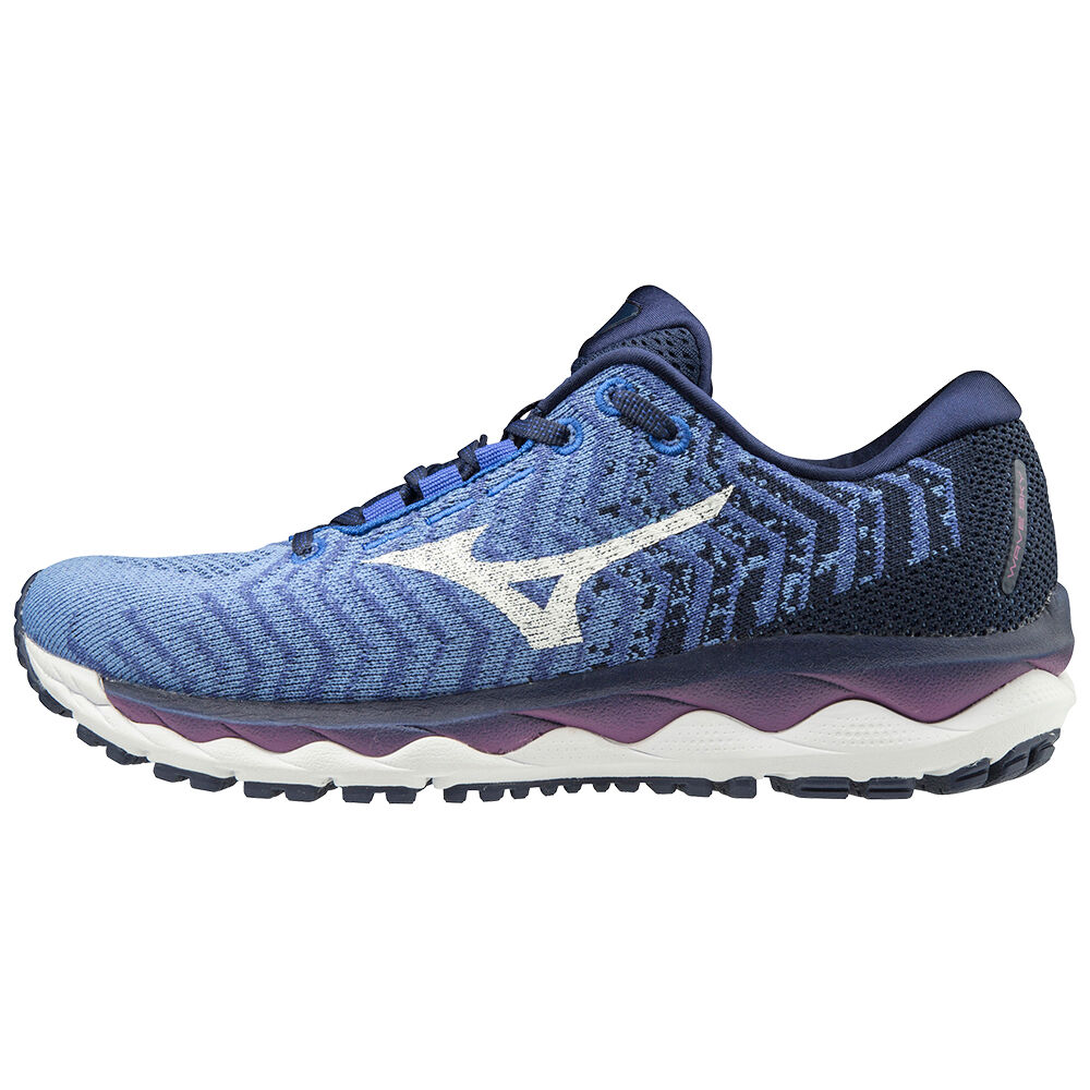 Zapatillas Running Mizuno WAVE SKY WAVEKNIT 3 Mujer Azules/Moradas España QNAH-93076